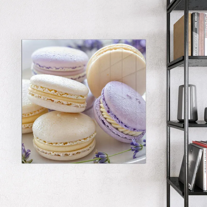 Magnettafel - Lavendel Macarons