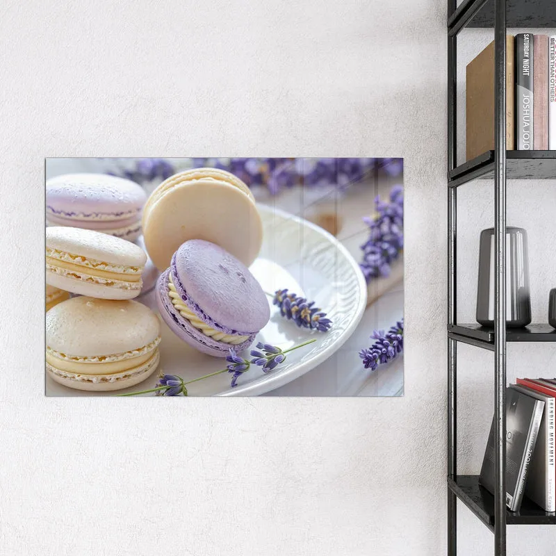 Magnettafel - Lavendel Macarons