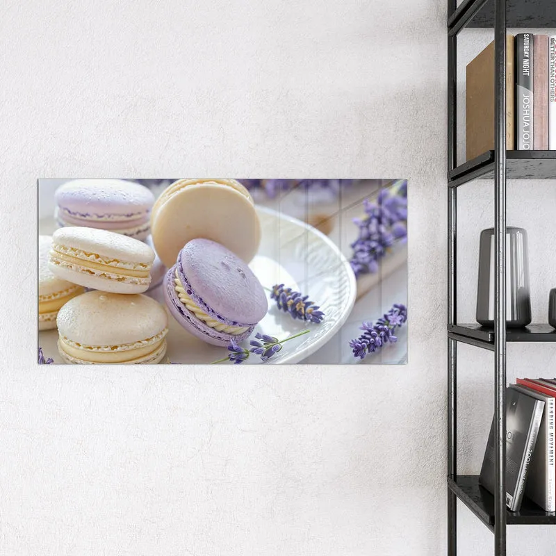 Magnettafel - Lavendel Macarons