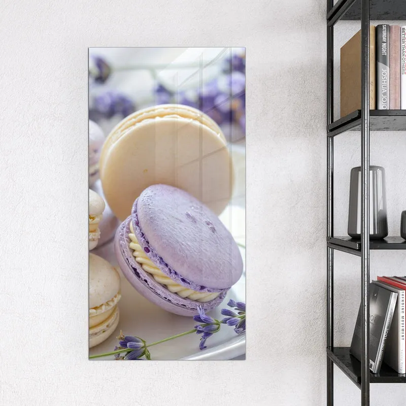 Magnettafel - Lavendel Macarons