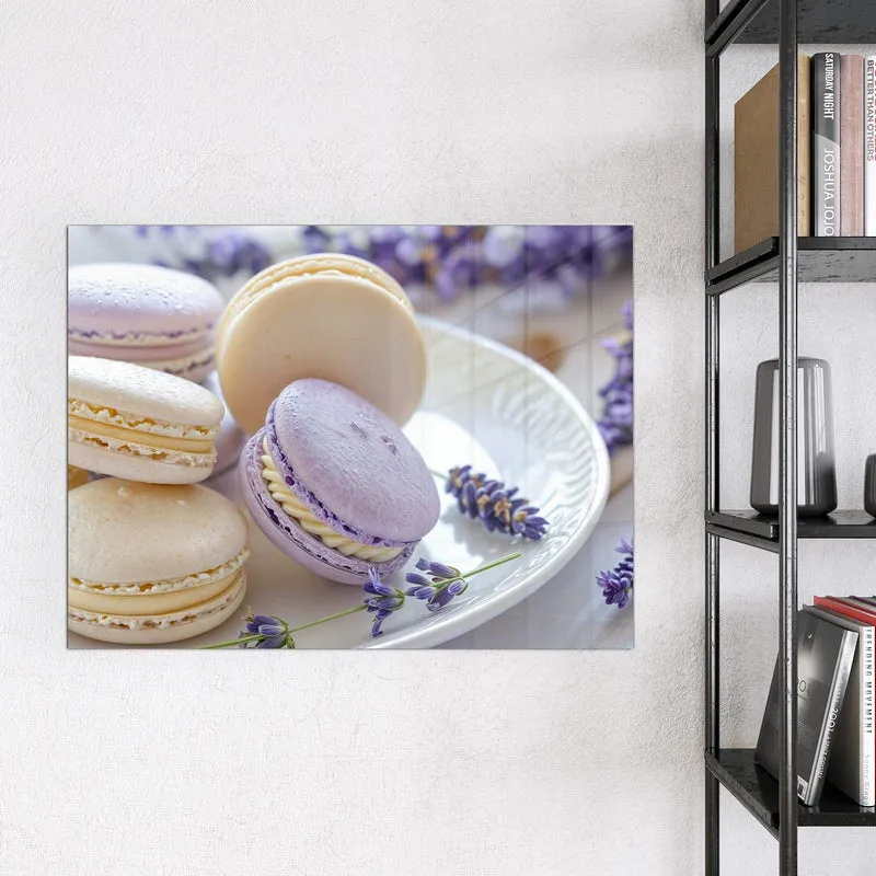 Magnettafel - Lavendel Macarons