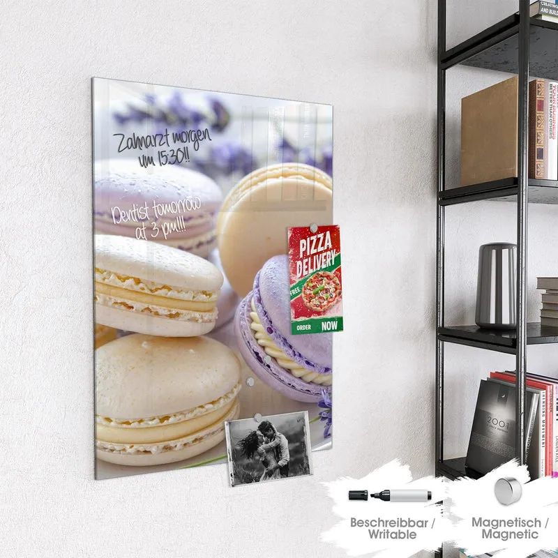 Magnettafel - Lavendel Macarons