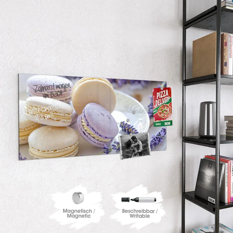 Magnettafel - Lavendel Macarons