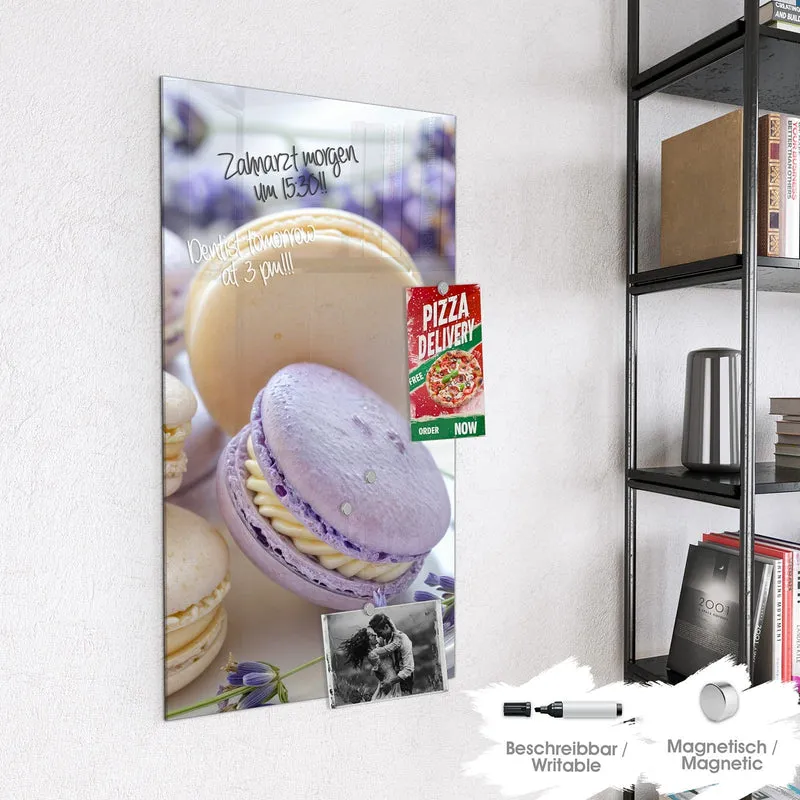 Magnettafel - Lavendel Macarons