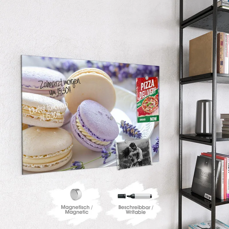 Magnettafel - Lavendel Macarons