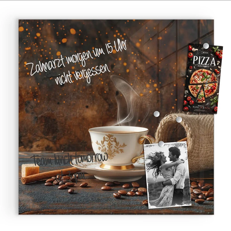 Magnettafel - Kaffee und Zimt