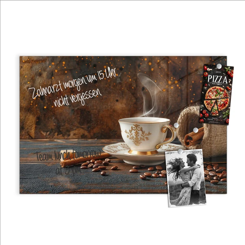 Magnettafel - Kaffee und Zimt