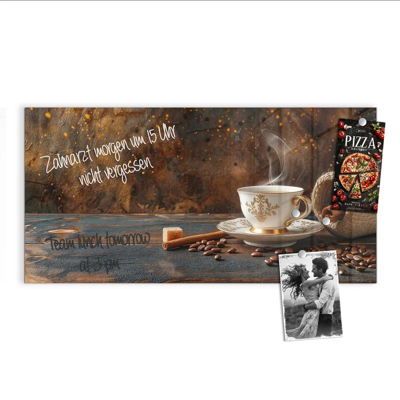 Magnettafel - Kaffee und Zimt
