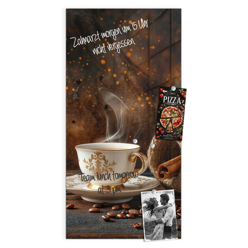 Magnettafel - Kaffee und Zimt