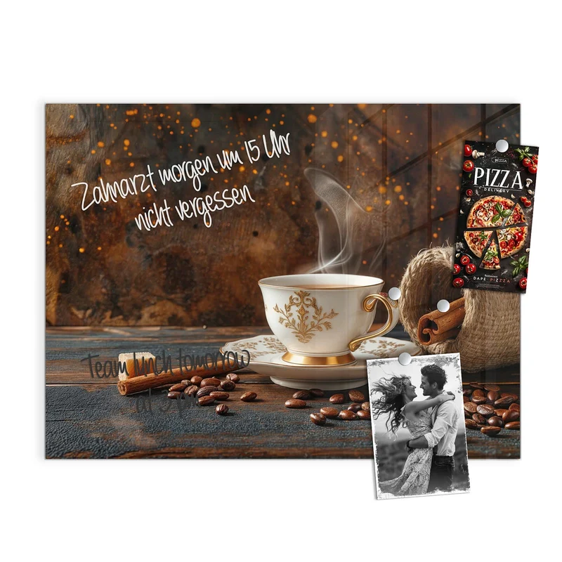 Magnettafel - Kaffee und Zimt