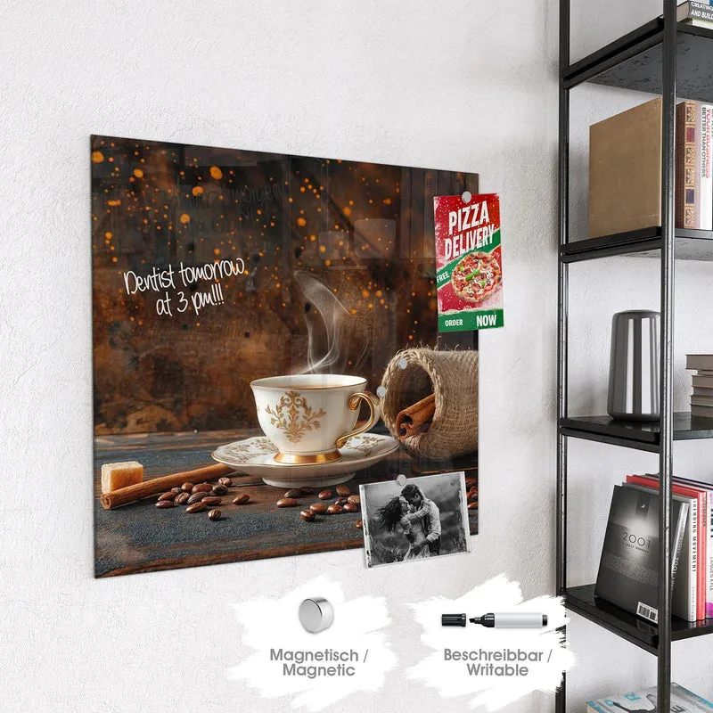 Magnettafel - Kaffee und Zimt