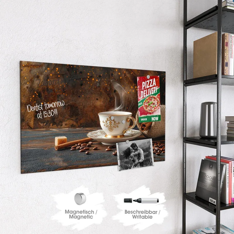 Magnettafel - Kaffee und Zimt