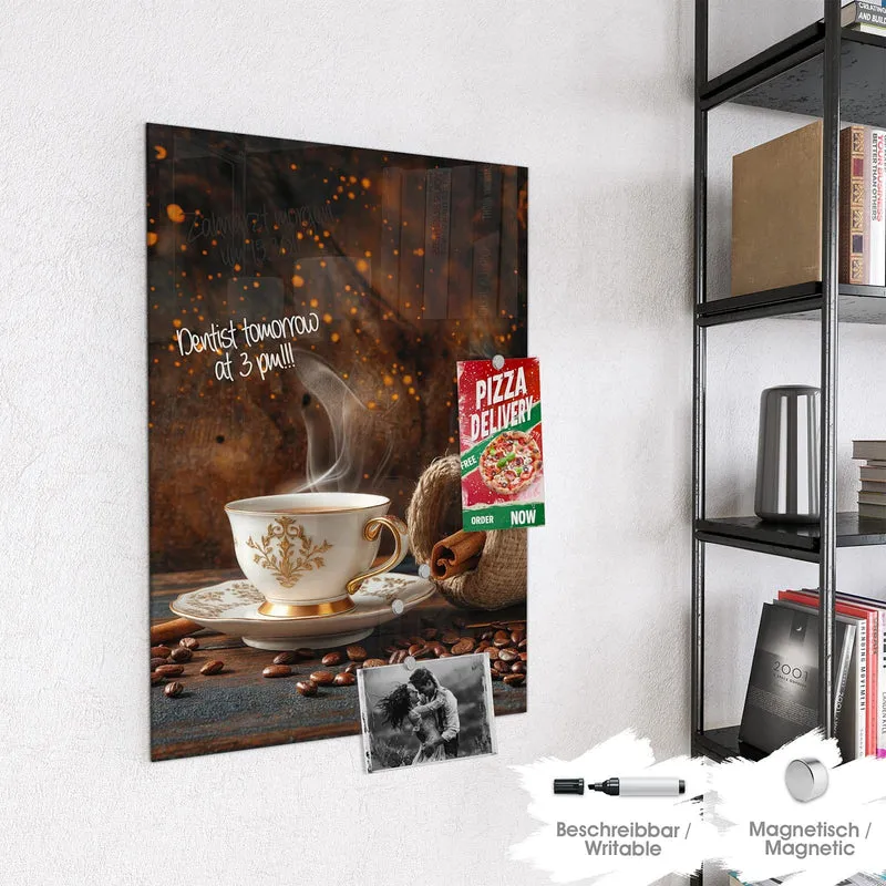 Magnettafel - Kaffee und Zimt