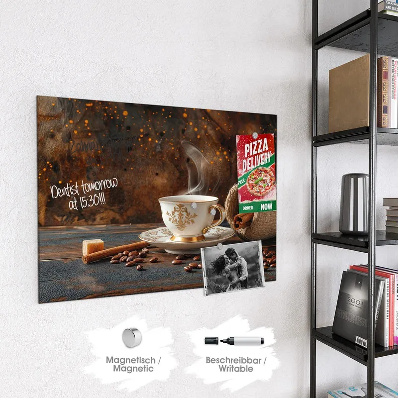 Magnettafel - Kaffee und Zimt