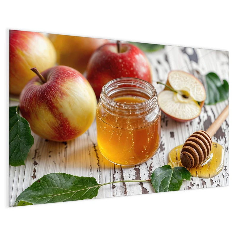 Magnettafel - Äpfel und Honig