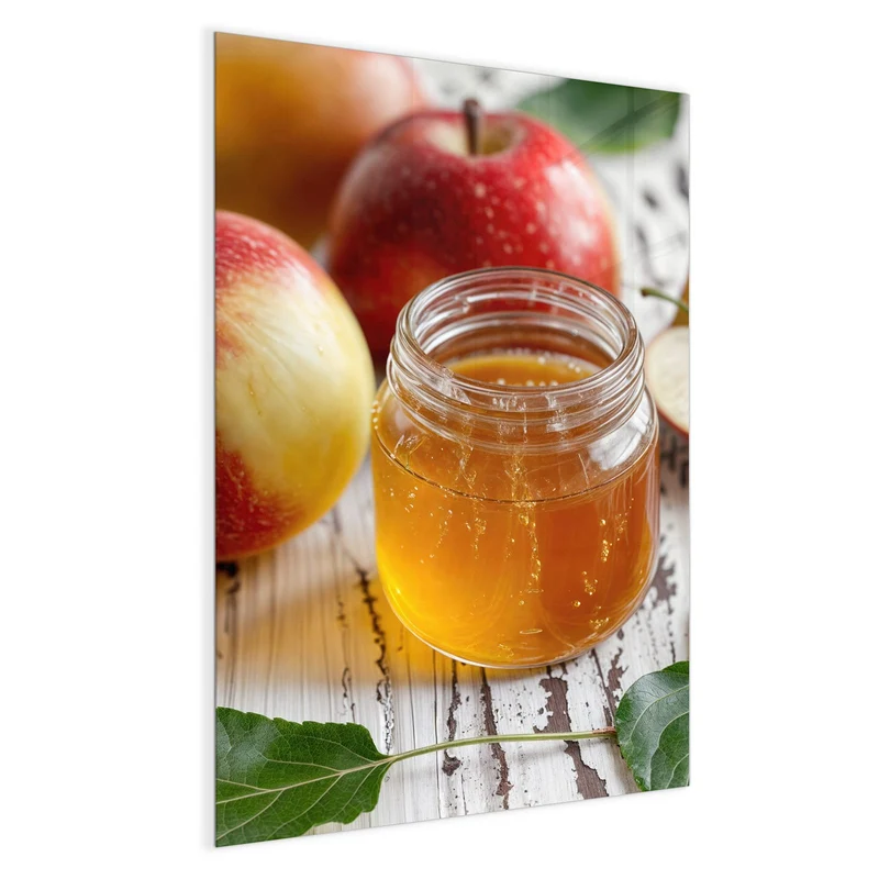 Magnettafel - Äpfel und Honig