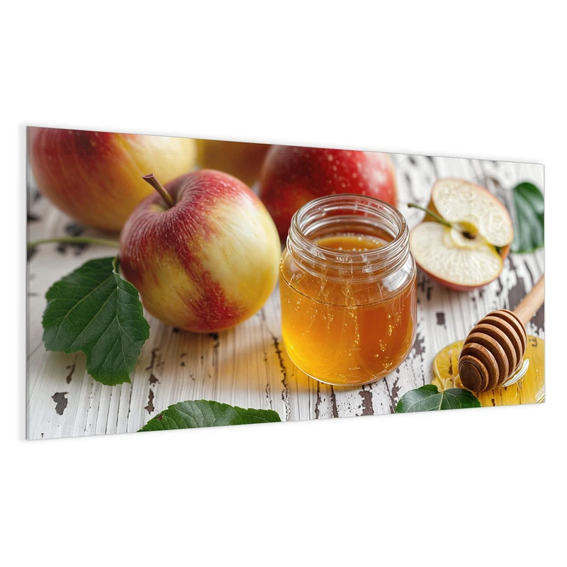 Magnettafel - Äpfel und Honig