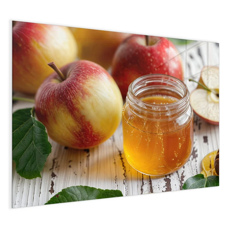 Magnettafel - Äpfel und Honig