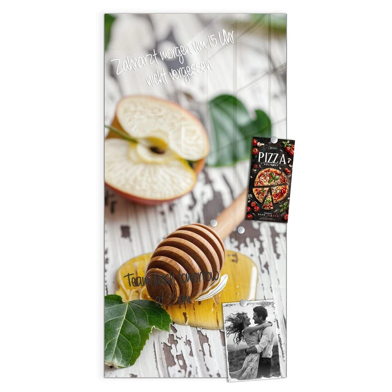 Magnettafel - Äpfel und Honig