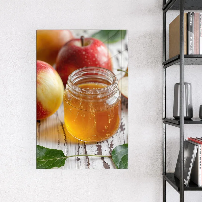 Magnettafel - Äpfel und Honig
