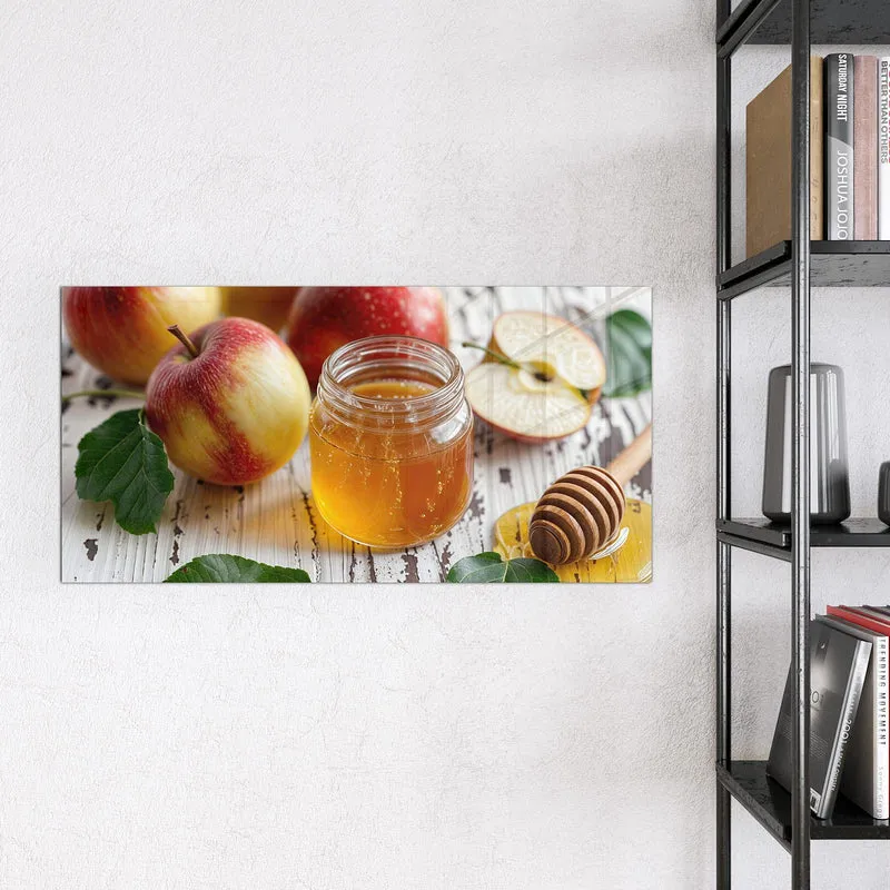 Magnettafel - Äpfel und Honig