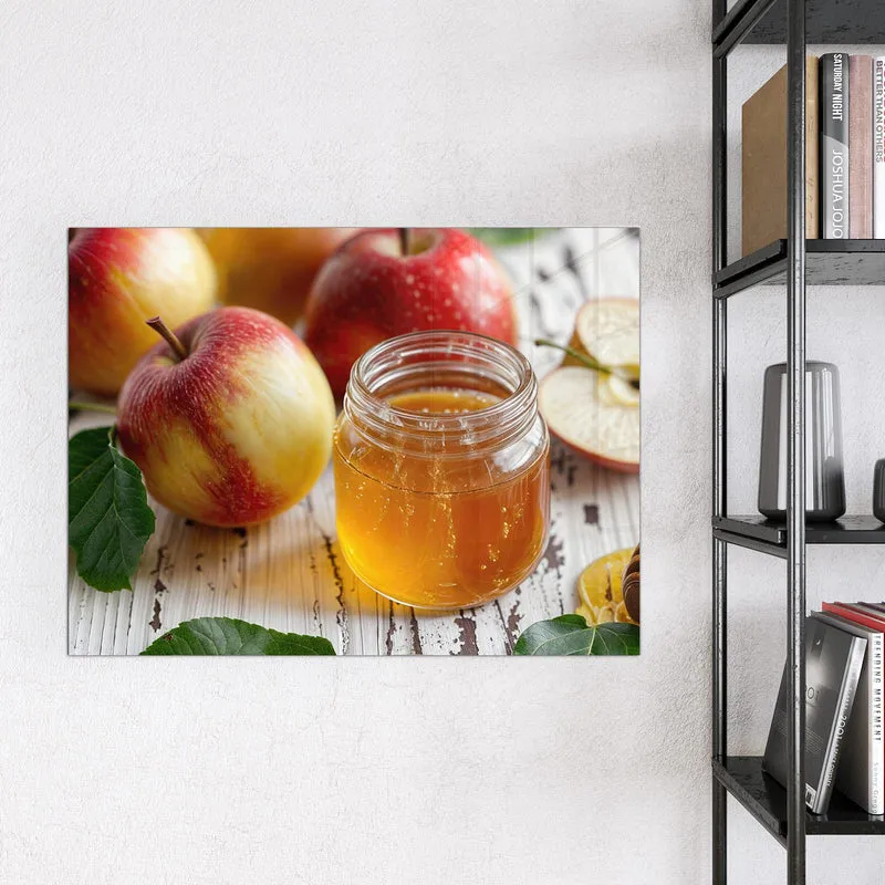 Magnettafel - Äpfel und Honig