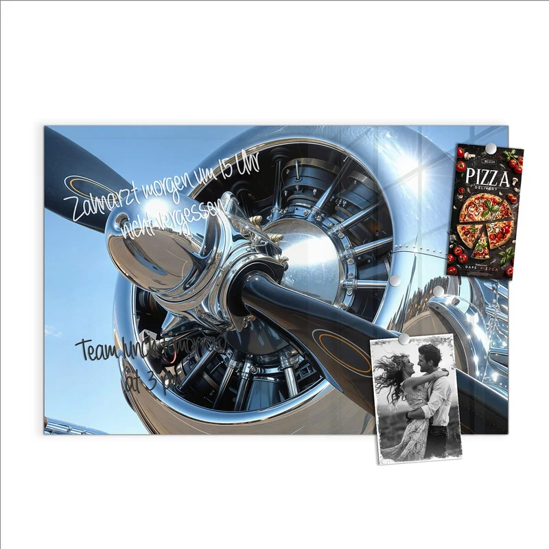 Magnettafel - Flugzeugpropeller