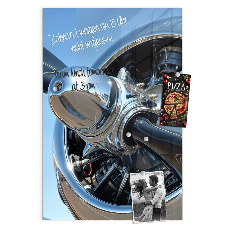 Magnettafel - Flugzeugpropeller