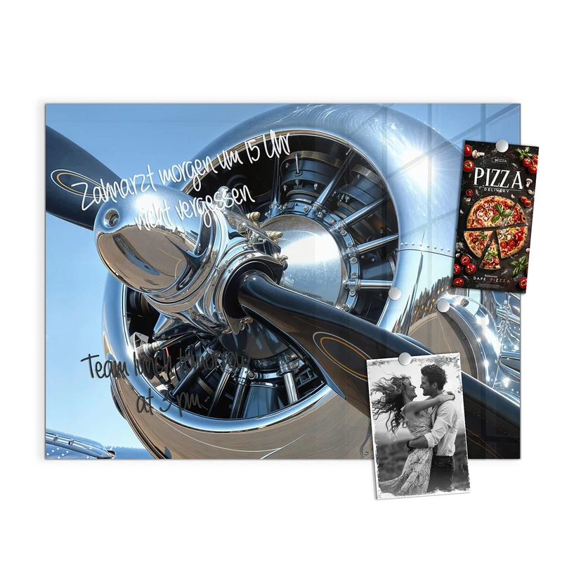 Magnettafel - Flugzeugpropeller