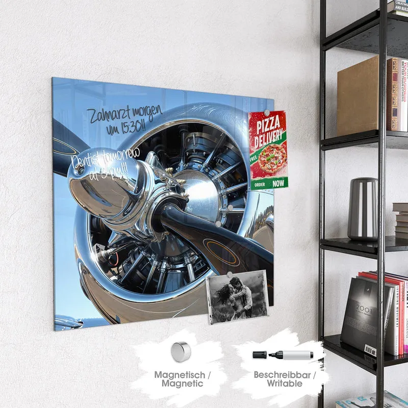 Magnettafel - Flugzeugpropeller
