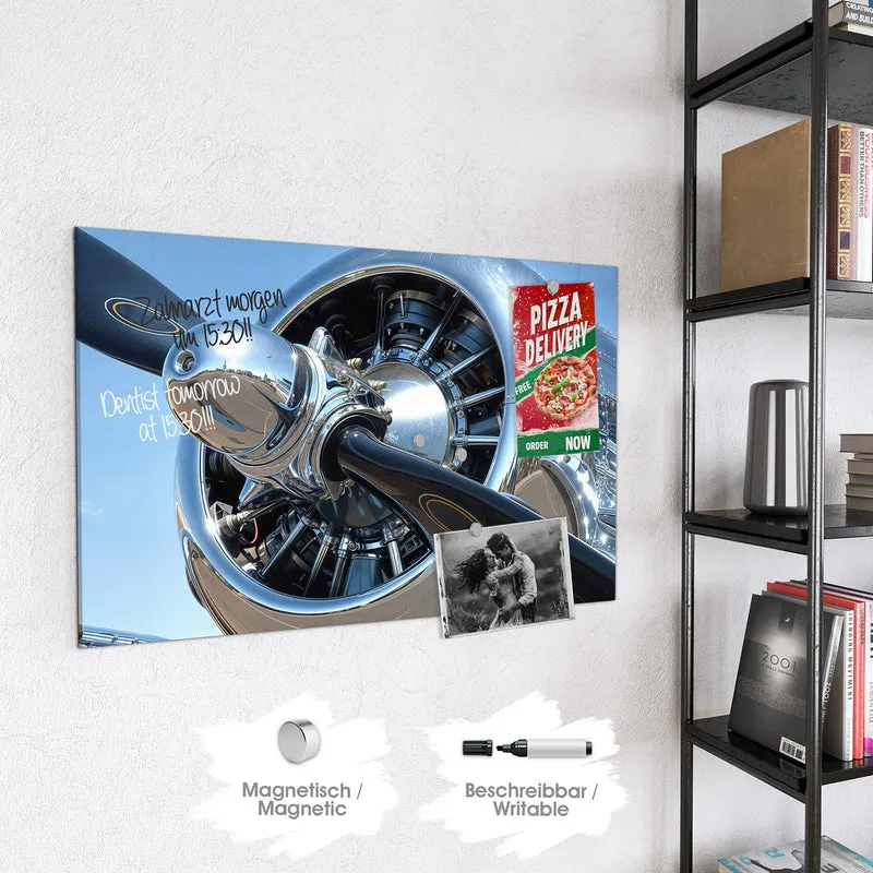 Magnettafel - Flugzeugpropeller