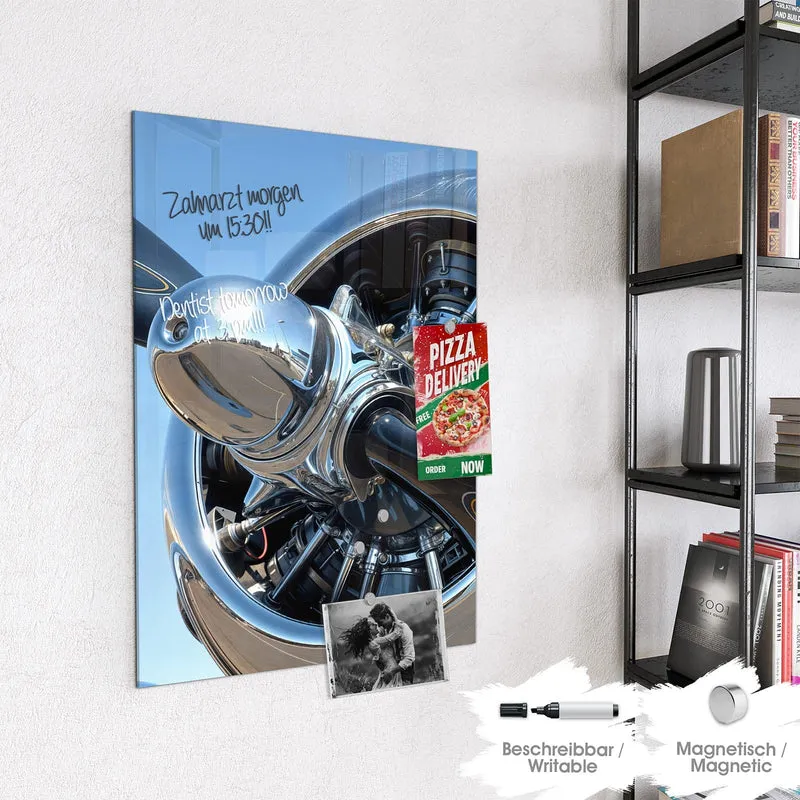 Magnettafel - Flugzeugpropeller