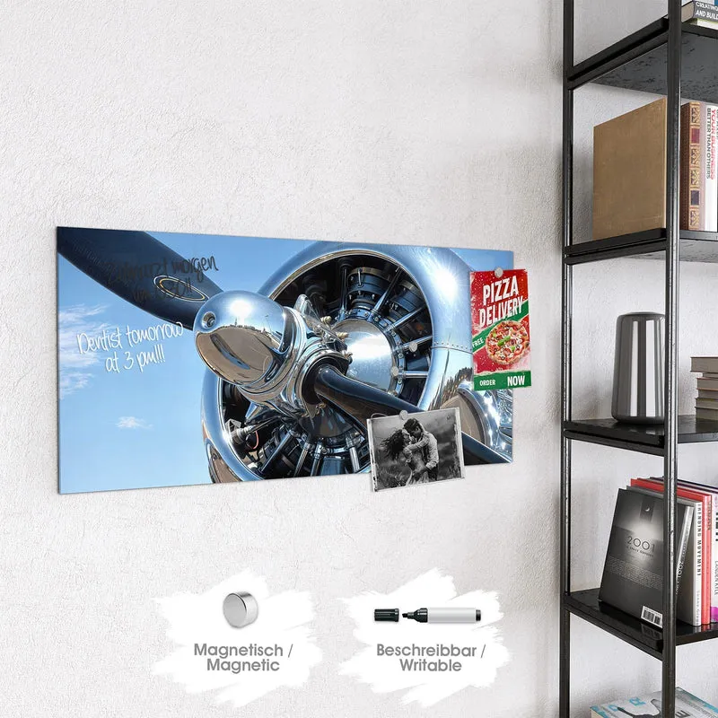 Magnettafel - Flugzeugpropeller