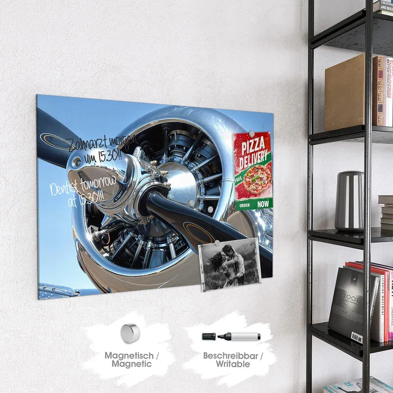 Magnettafel - Flugzeugpropeller