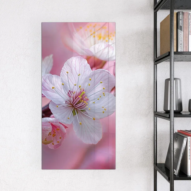 Magnettafel - Rosa Blüten am Zweig