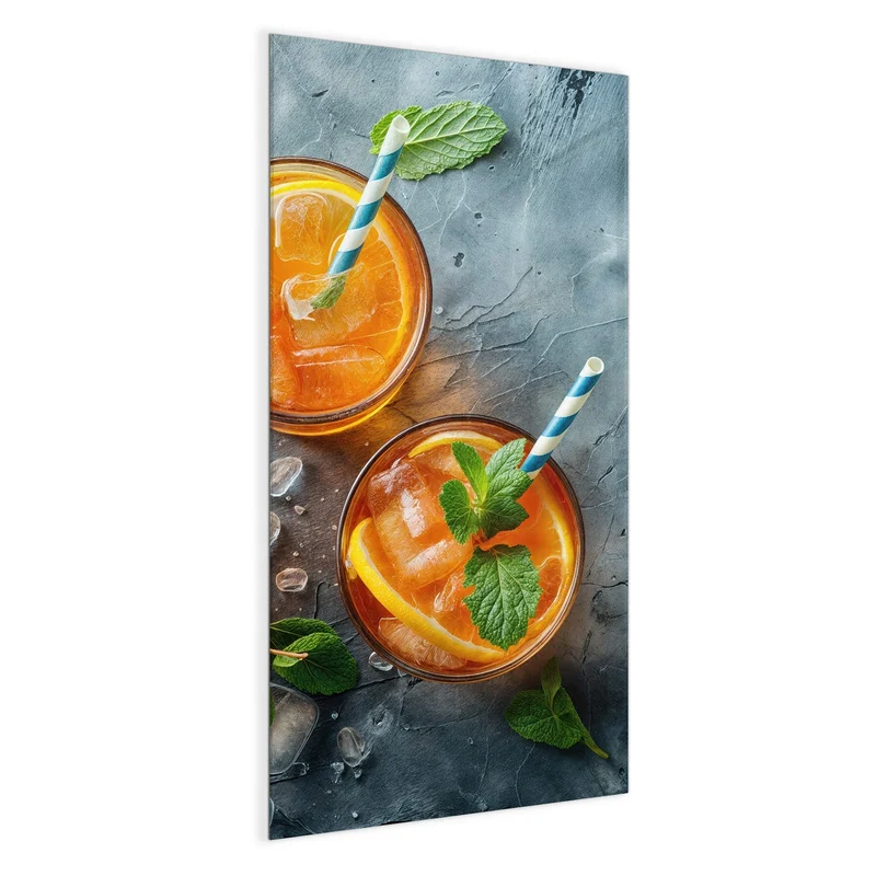 Magnettafel - Drei Drinks mit Zitrone
