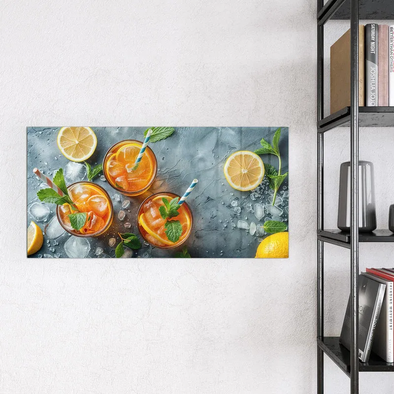 Magnettafel - Drei Drinks mit Zitrone