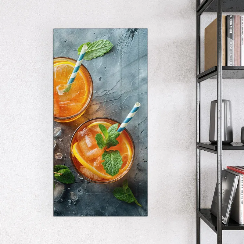 Magnettafel - Drei Drinks mit Zitrone