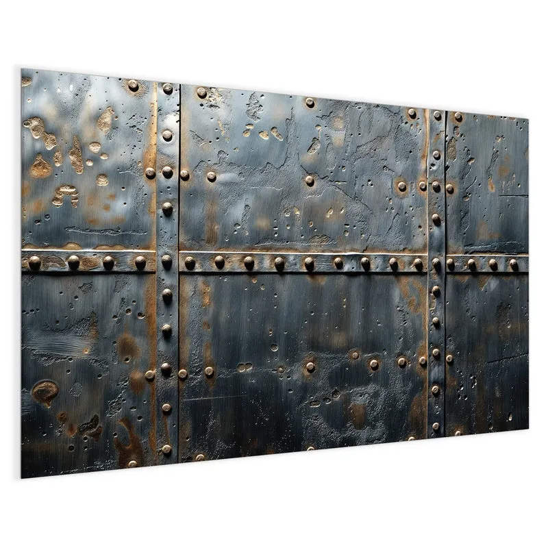 Magnettafel - Stahl mit Nieten