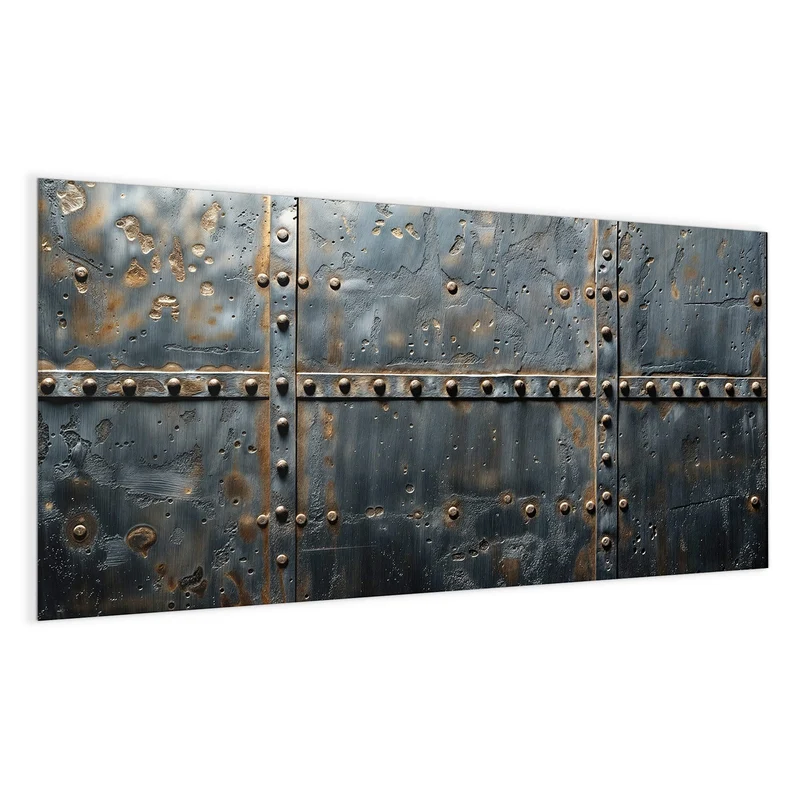Magnettafel - Stahl mit Nieten