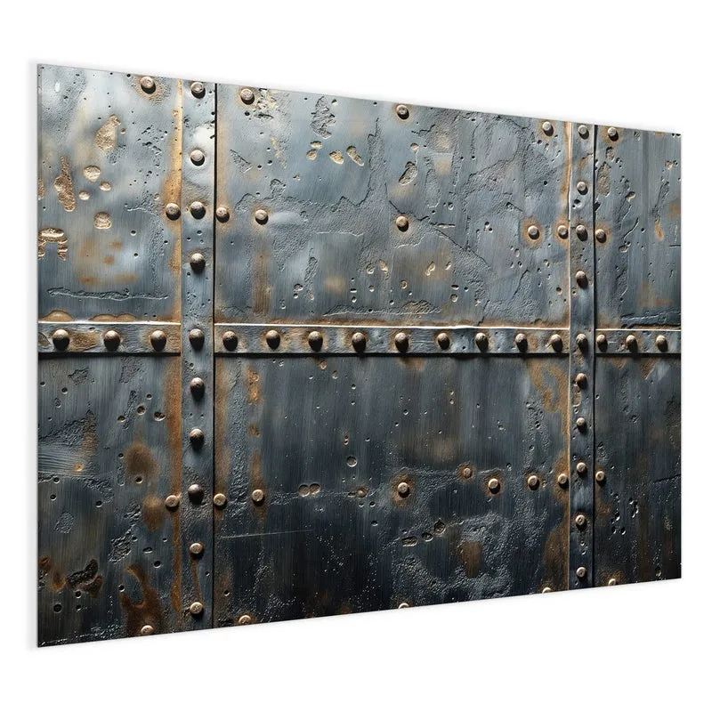 Magnettafel - Stahl mit Nieten