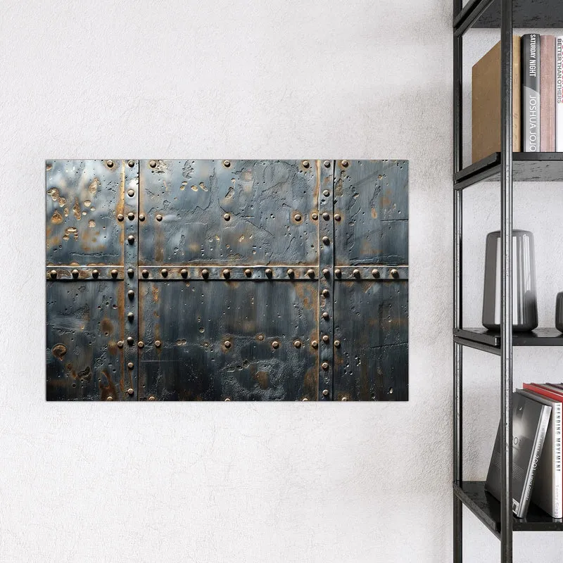 Magnettafel - Stahl mit Nieten