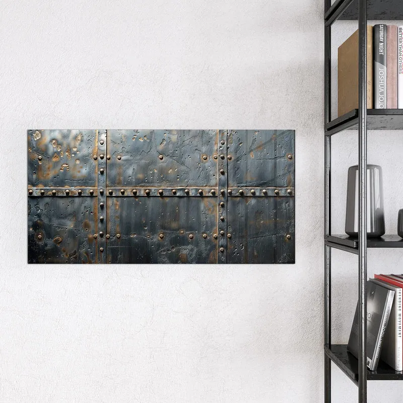 Magnettafel - Stahl mit Nieten