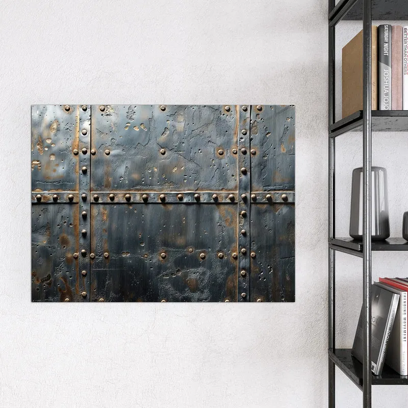 Magnettafel - Stahl mit Nieten