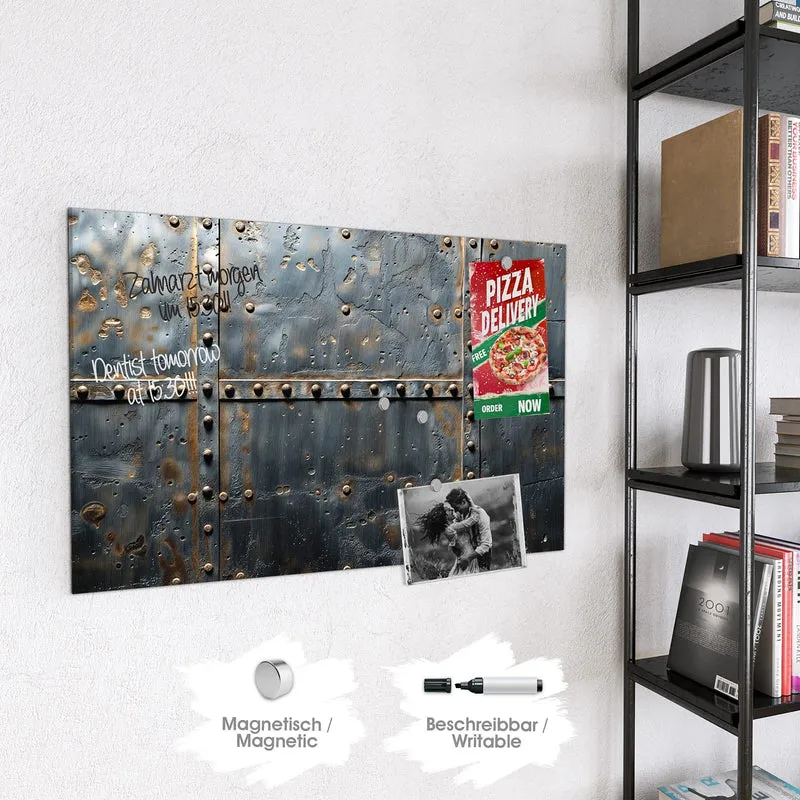 Magnettafel - Stahl mit Nieten