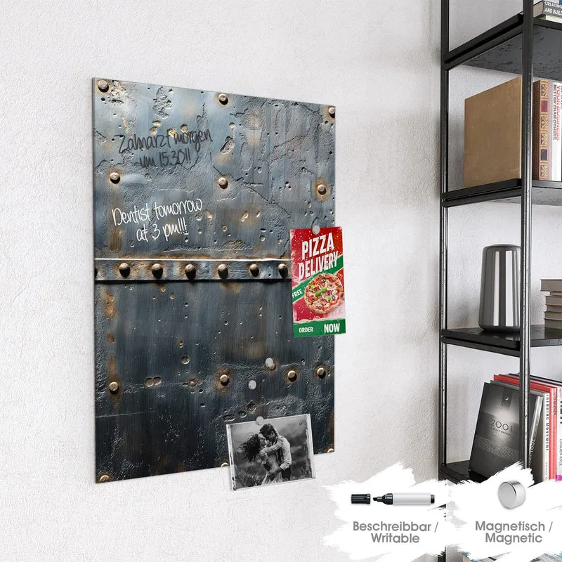 Magnettafel - Stahl mit Nieten