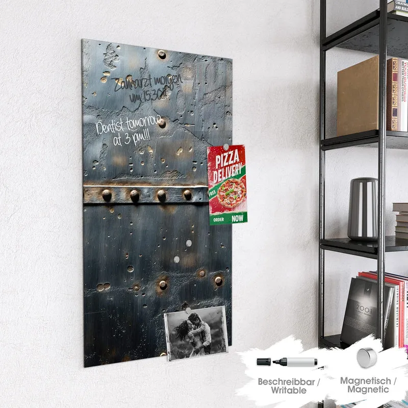 Magnettafel - Stahl mit Nieten