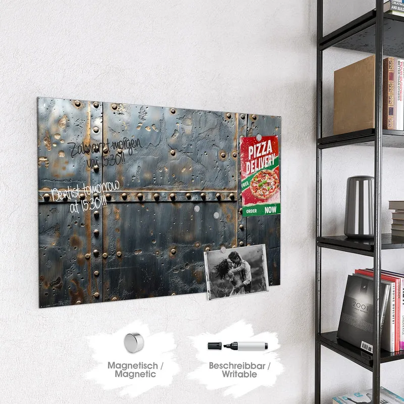 Magnettafel - Stahl mit Nieten