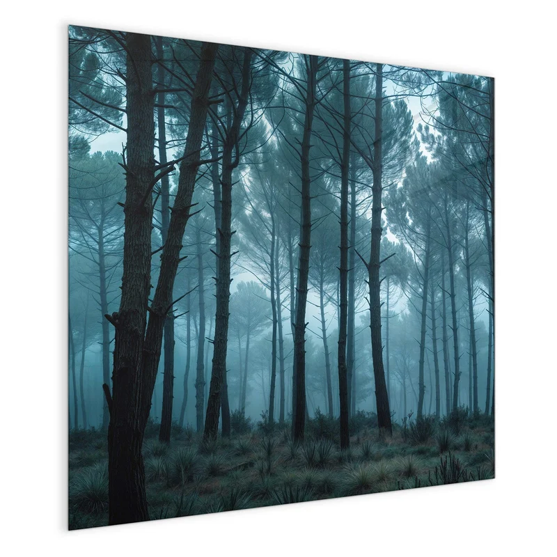 Magnettafel - Nebeliger Wald