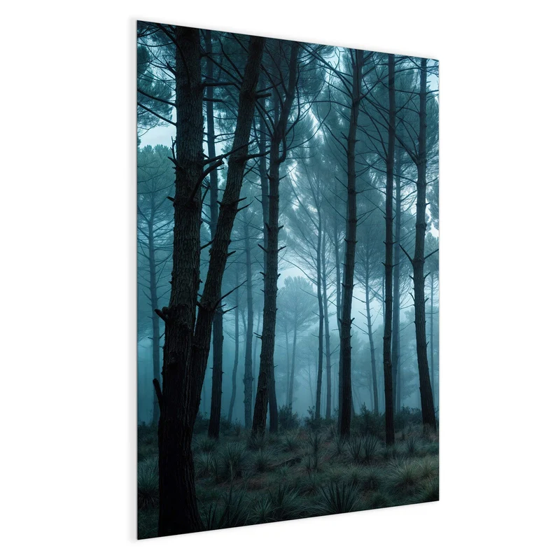 Magnettafel - Nebeliger Wald